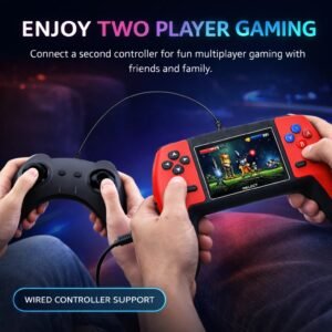 P5 Retro Handheld Gaming Console – 500+ Built-in Games, 3.5” TFT Display, Wireless Controller Support & TV Output