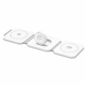 3-in-1 Magnetic Wireless Charger – Fast Charging Station for Smartphone, Smartwatch & Earbuds (15W)