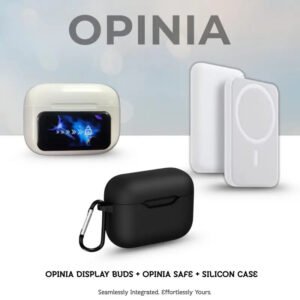 Opinia Display Buds + Opinia Safe + Free Silicon Case | Combo Mega Discount | Sweat Proof | Easy Refunds | PAN India Free delivery | Cash on delivery
